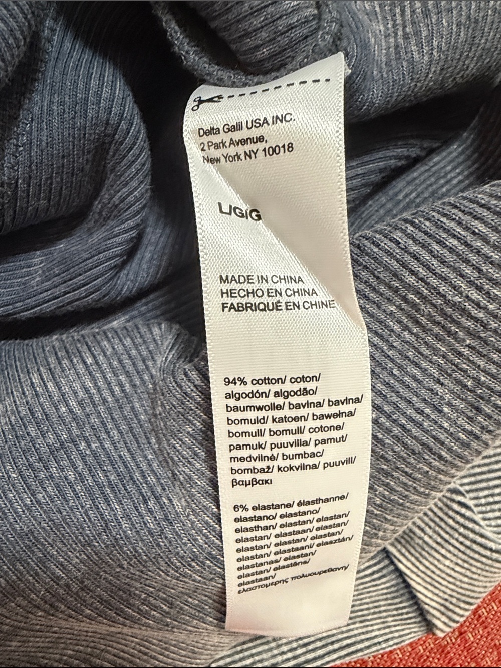 New Florence 2 Ruffle-Trim Ribbed Tees L - Picture 5 of 5